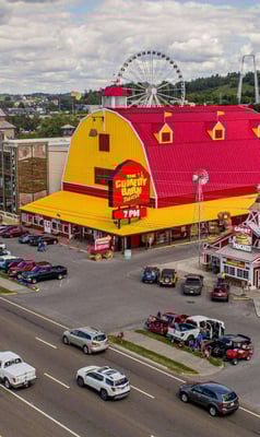 Exterior image of The Comedy Barn.