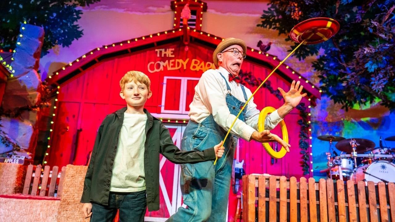 The guest participation at the Comedy Barn.