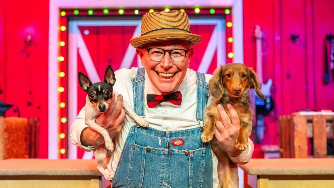 Mr. Robb and his two pups.