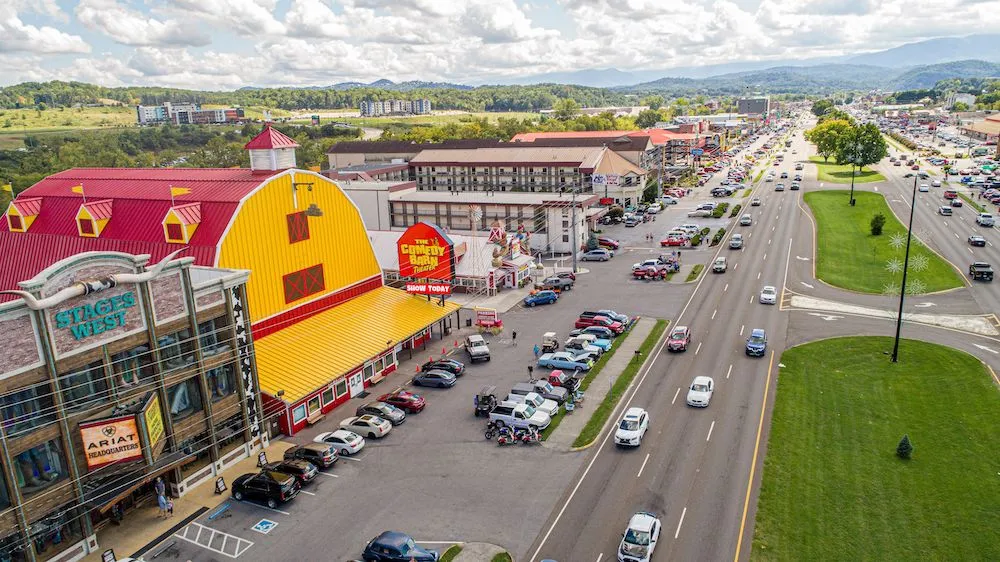 Comedy Barn Theater along Pigeon Forge Parkway