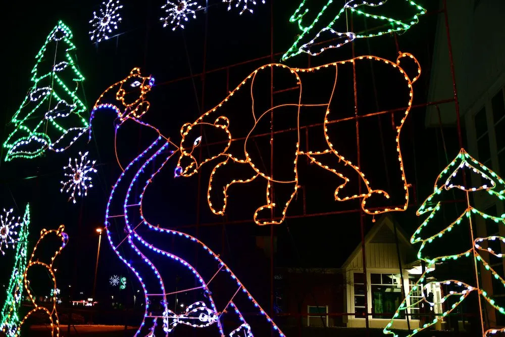 Christmas lights in Pigeon Forge