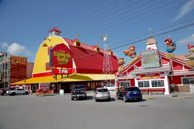 The Comedy Barn in Pigeon Forge and Frizzle Chicken Cafe