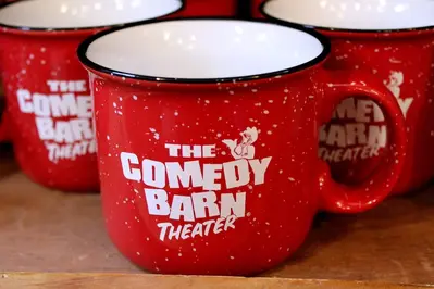 The Comedy Barn coffee mugs
